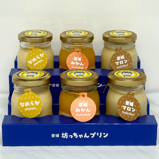 愛媛ならではのセット！ なめらか／愛媛みかん／愛媛マロン6個入り